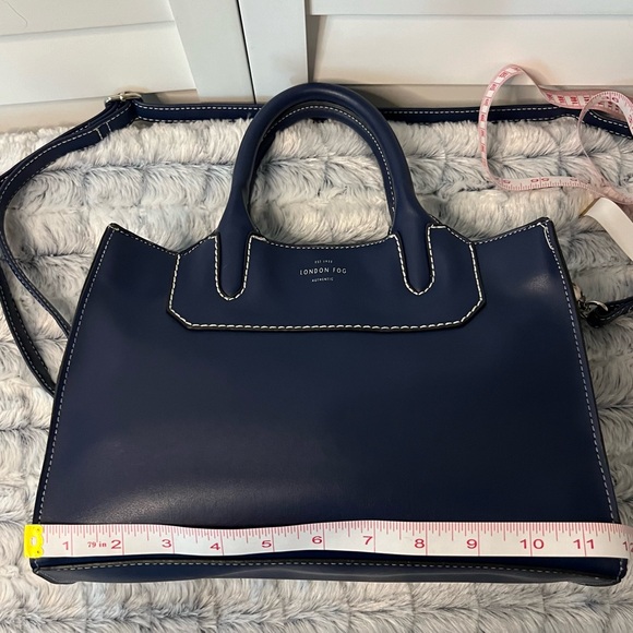 London Fog Navy Blue Crossbody Bag - Picture 14 of 14